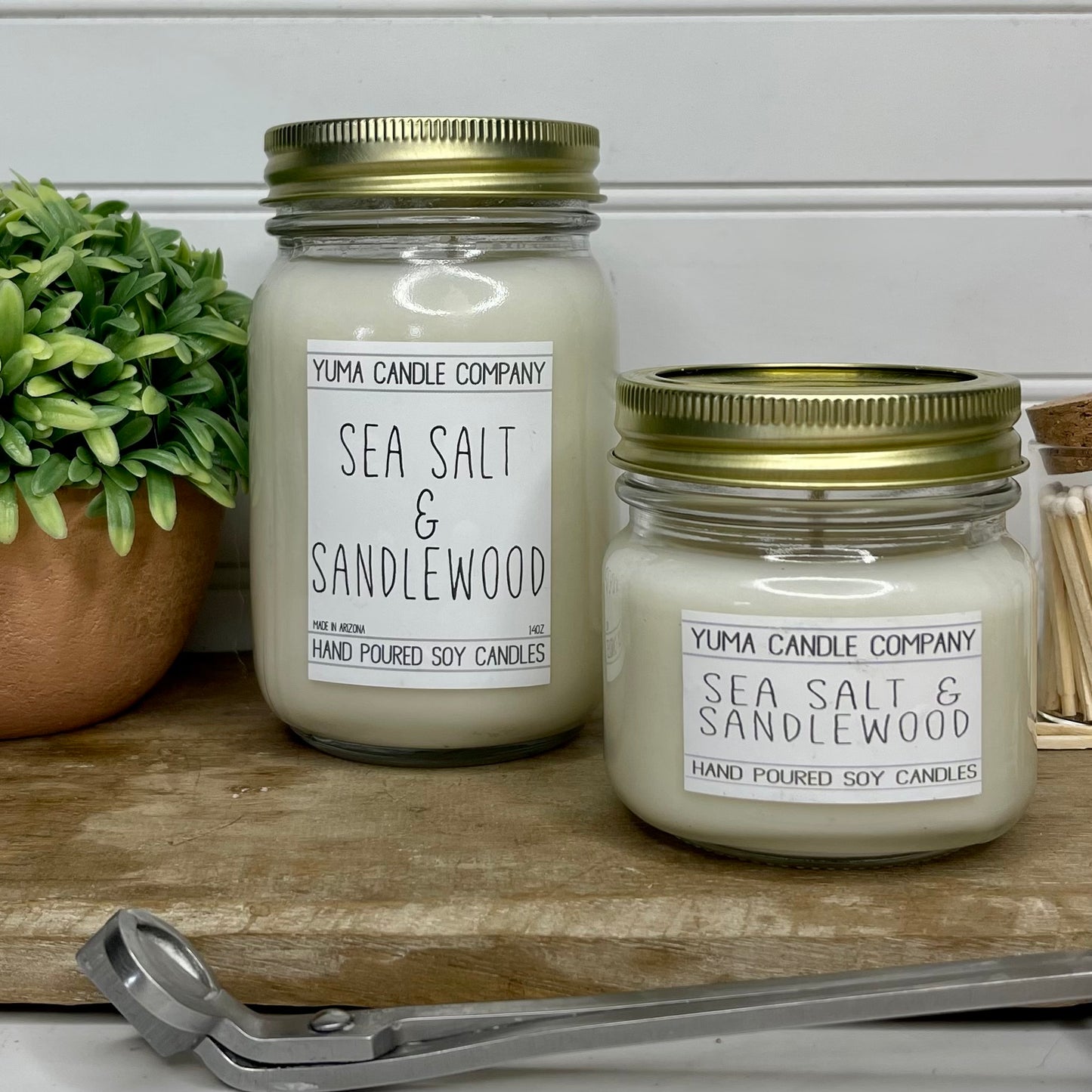 Sea Salt & Sandalwood Soy Candle